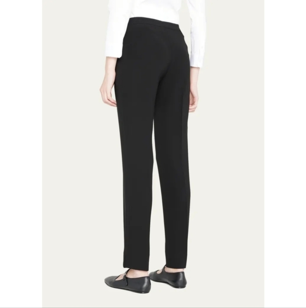 Lafayette 148 Finesse Crepe Bleecker Pants in Black Size 6 New‎ condition - Picture 4 of 10